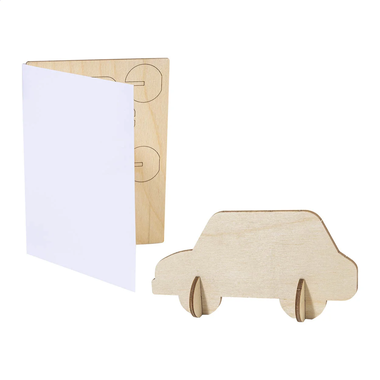 individuelle Puzzle-Postkarte, Haus SendCraft, weiß – Bild 4