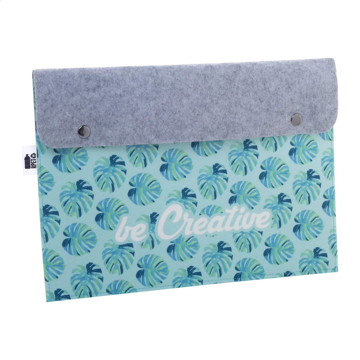 Individuelle Dokumentenmappe CreaFelt Folder, weiß, grau – Bild 5