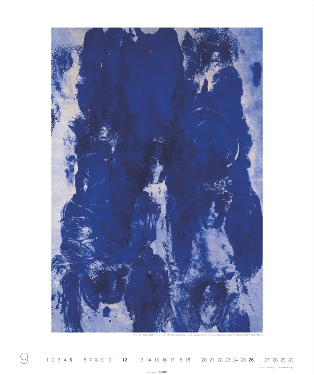 Kunst in Blau Edition Wandkalender 2027 – Bild 10