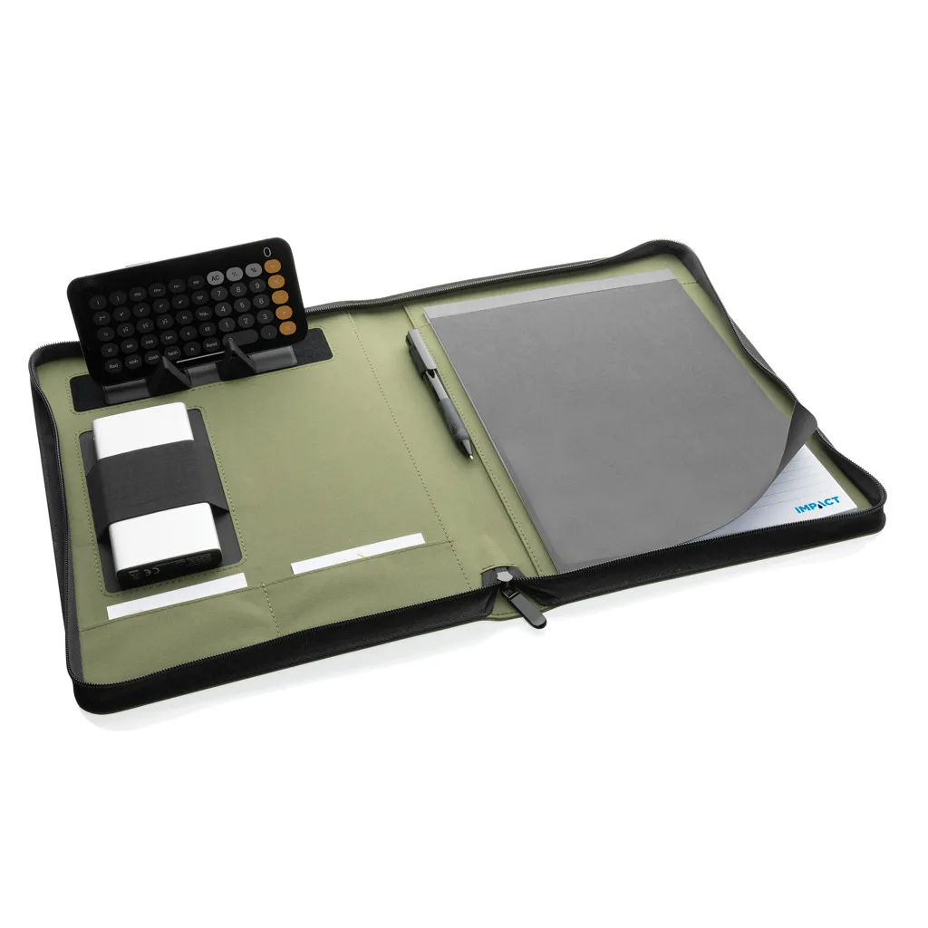Impact Aware™ Deluxe 300D Tech Portfolio mit Reißverschluss, grün – Bild 3