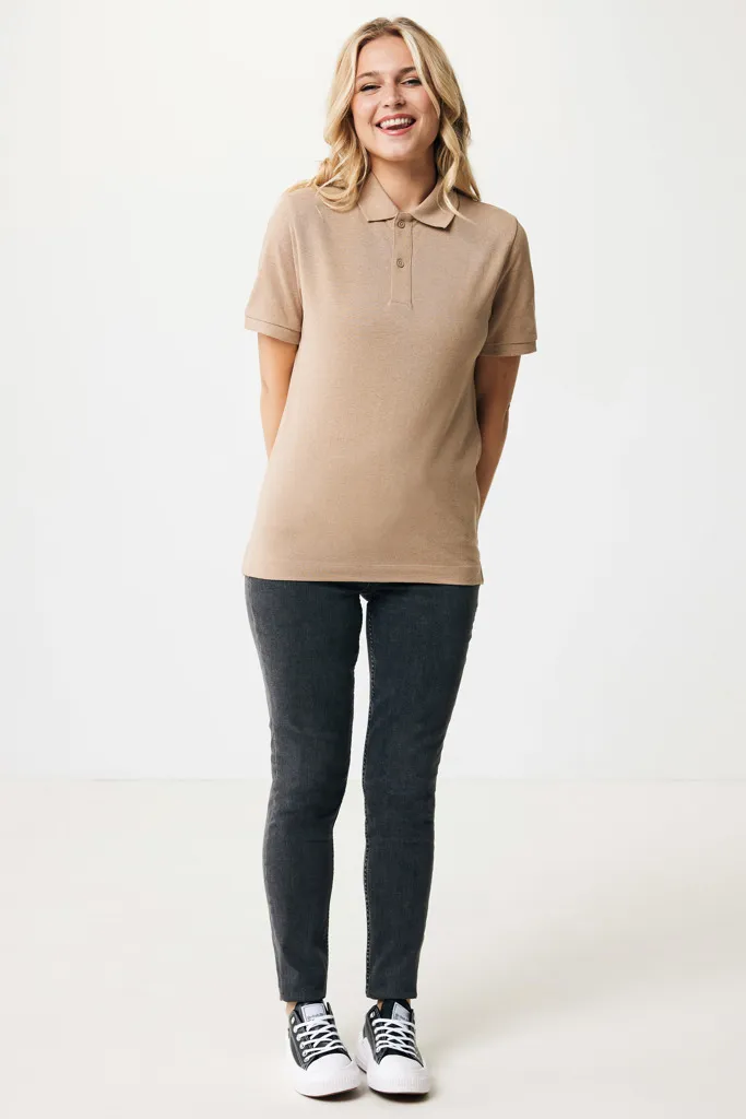 IQONIQ Yosemite Piqué-Poloshirt aus recycelter Baumwolle, heather brown – Bild 4