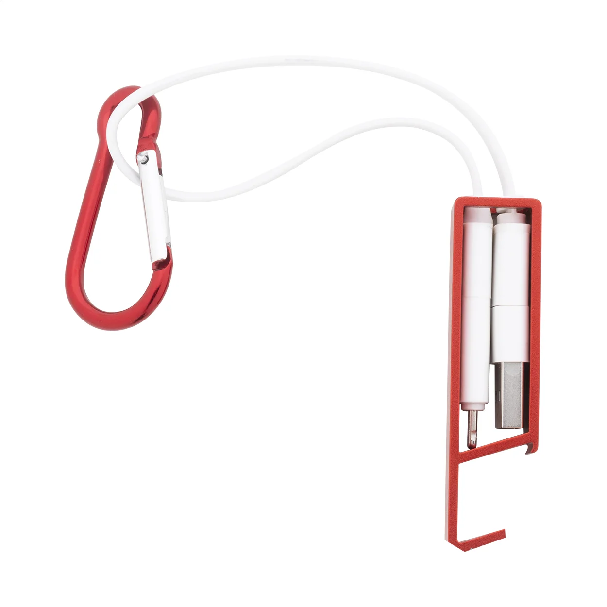 USB-Ladekabel Cappy, rot – Bild 2