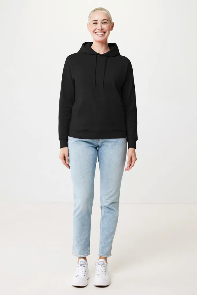 IQONIQ Jasper Hoodie aus recycelter Baumwolle, schwarz – Bild 4