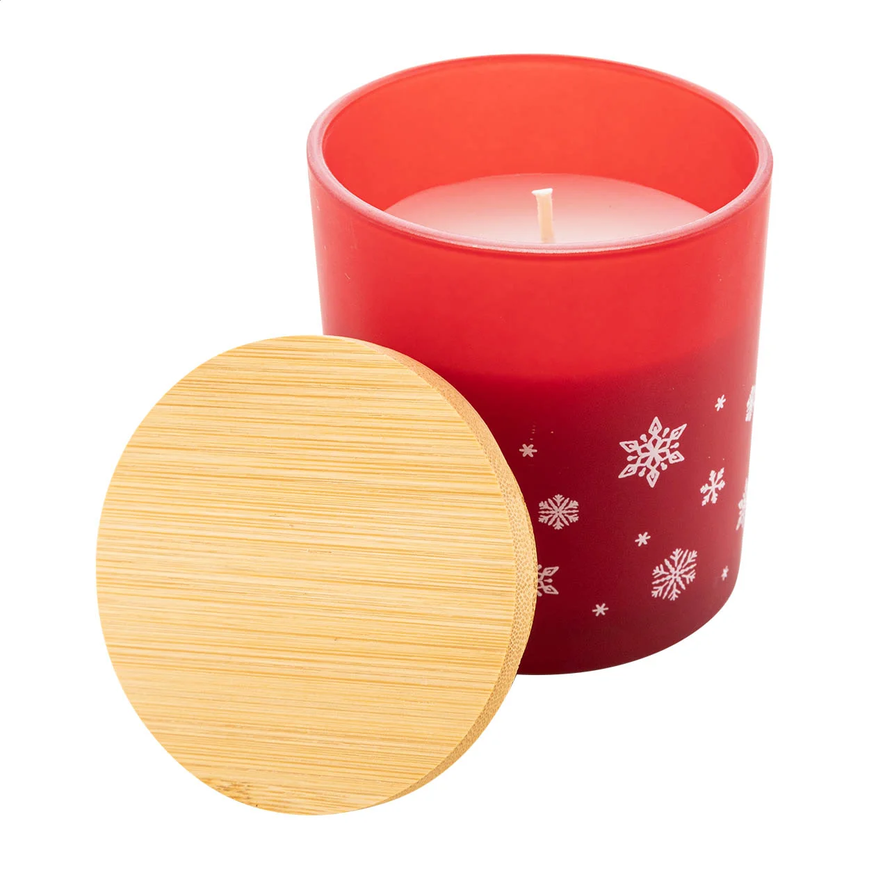 Weihnachtskerze Jouluz, Vanille, rot – Bild 2