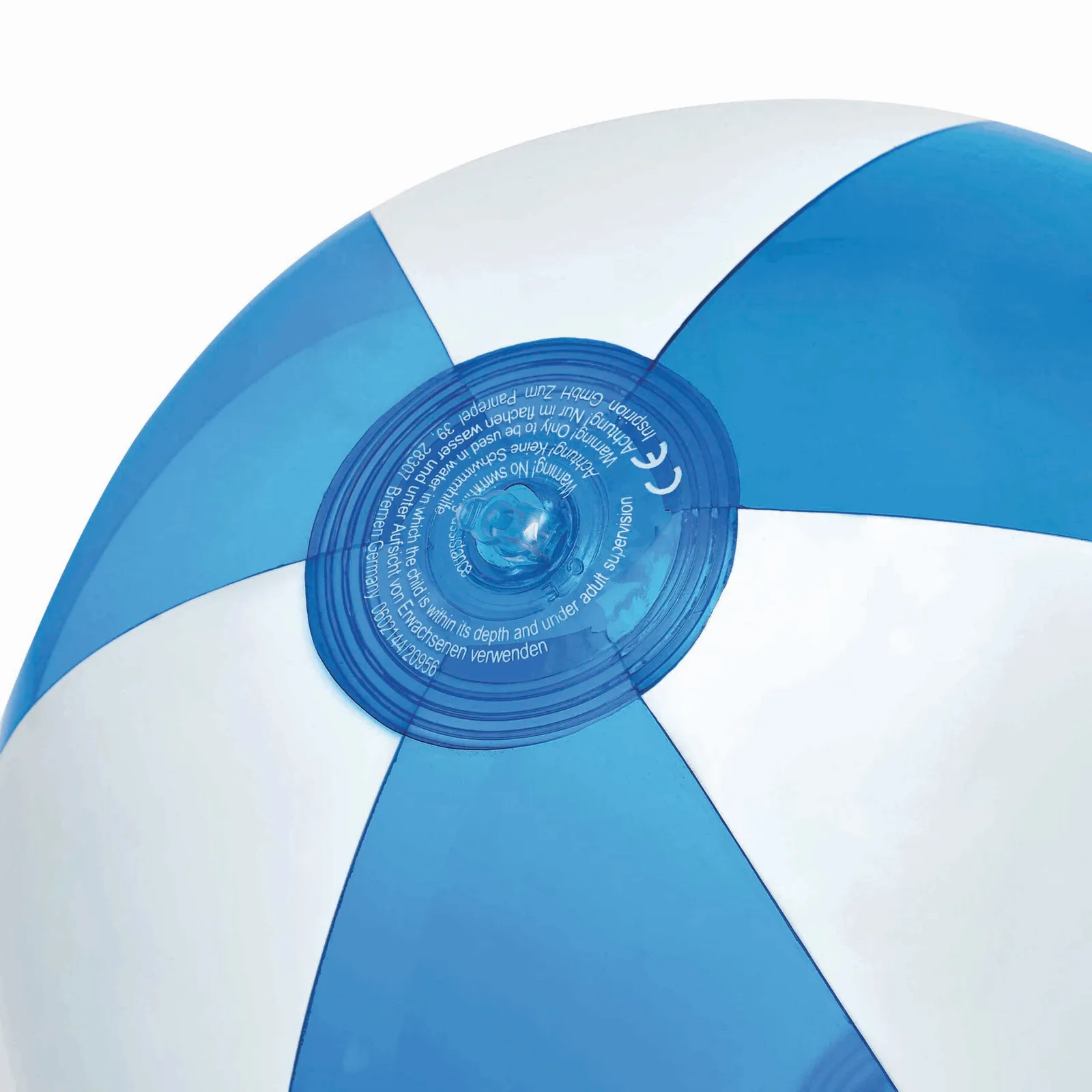 OCEAN - Strandball, transparent blau, weiß – Bild 4