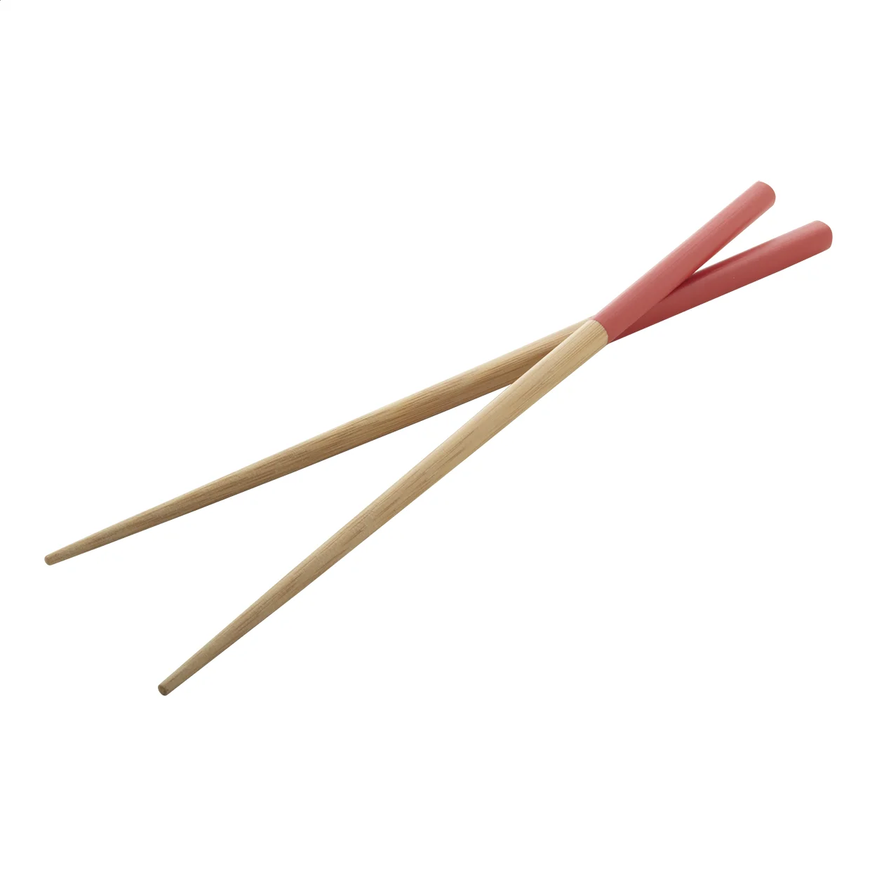 Bambus-Essstäbchen Sinicus, rot, natur – Bild 2