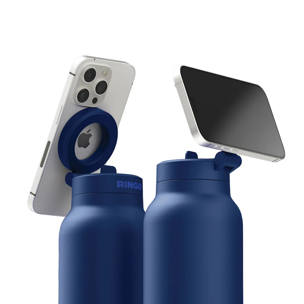 RINGO Pro MagSafe®-Trinkflasche mit magnetischem Ring, blau – Bild 3