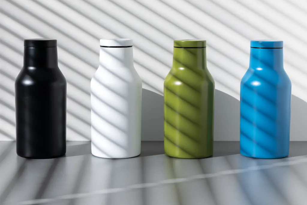 RCS recycelte Stainless Steel Kompakt-Flasche, blau – Bild 3