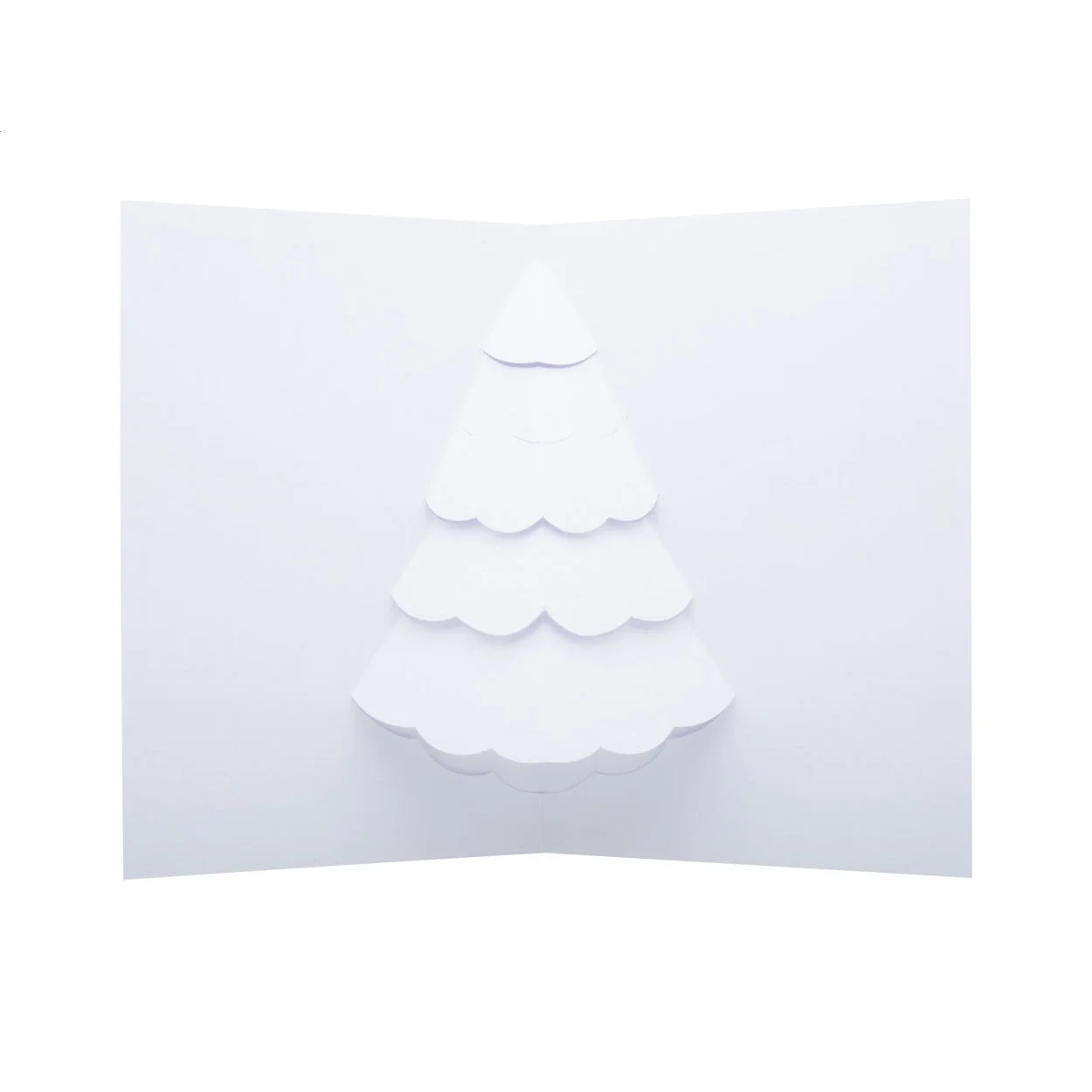 3D Weihnachtskarte Weihnachtsbaum Dimensions, weiß – Bild 3