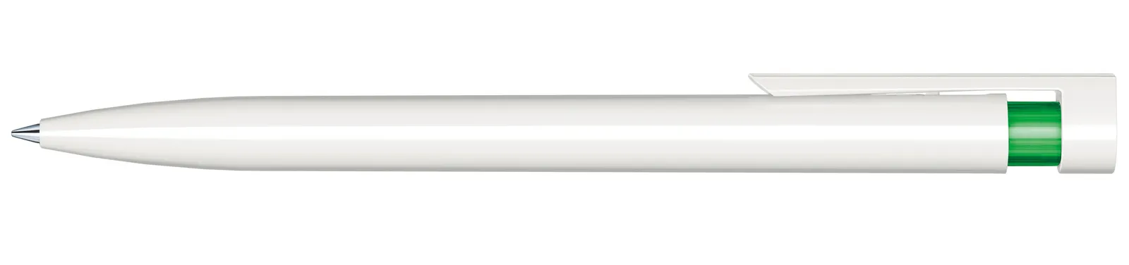 Liberty Polished Basic Druckkugelschreiber, Weiß - Grün 347 – Bild 4