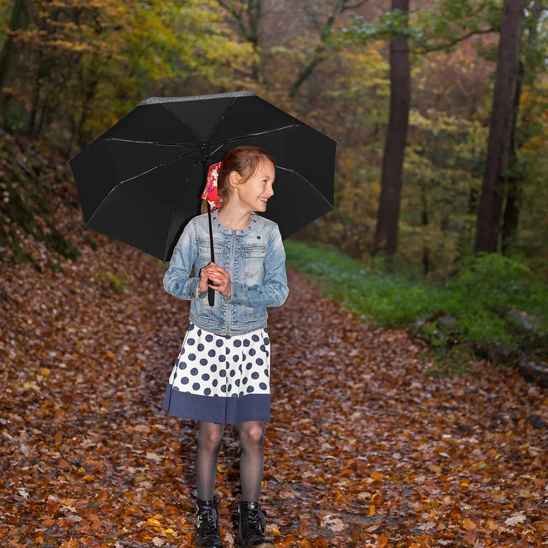 Taschenschirm ÖkoBrella, Ø 98 cm, Länge 26,5 cm, schwarz wS – Bild 8