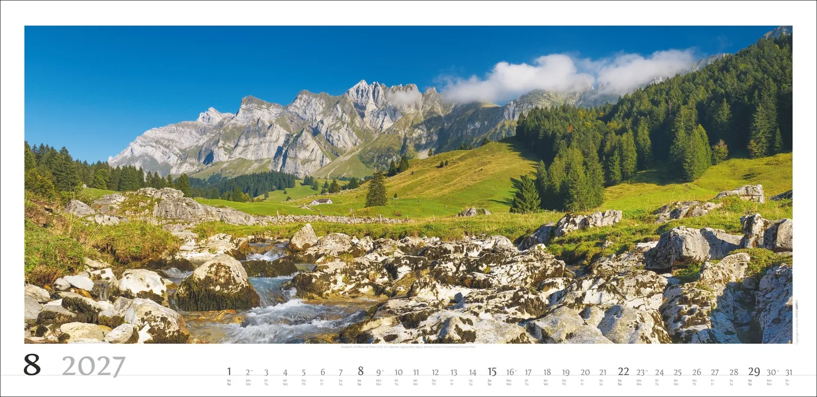 Alpenpanorama Wandkalender 2027 – Bild 9