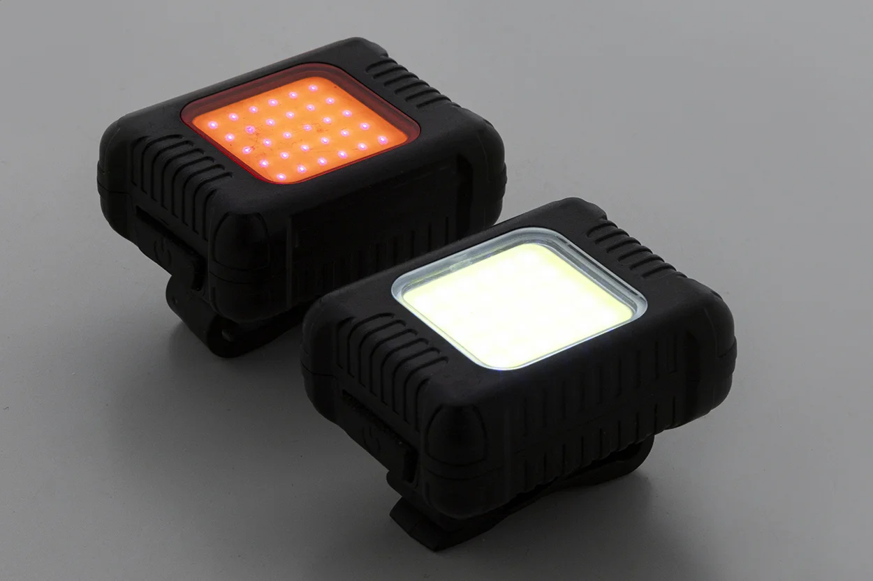 wiederaufladbares Fahrradlichtset Cobik, schwarz – Bild 12