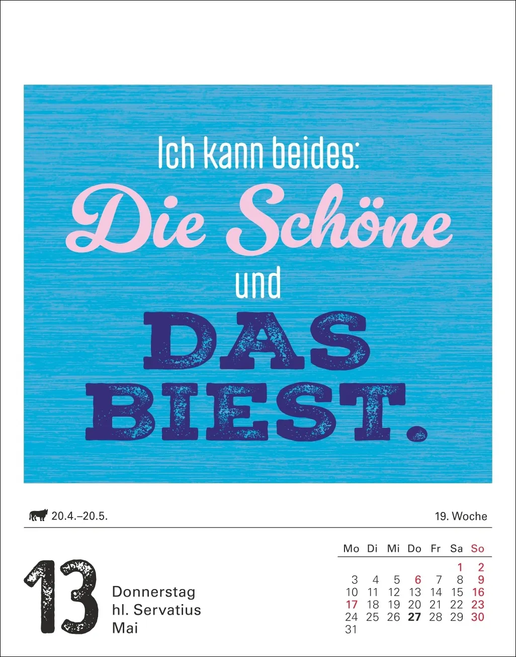 Lange Rede kurzer Gin Tagesabreißkalender 2027 – Bild 12