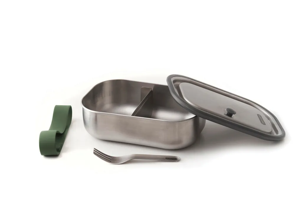 Black+Blum Stainless Steel Lunch Box groß, Olivgrün – Bild 4