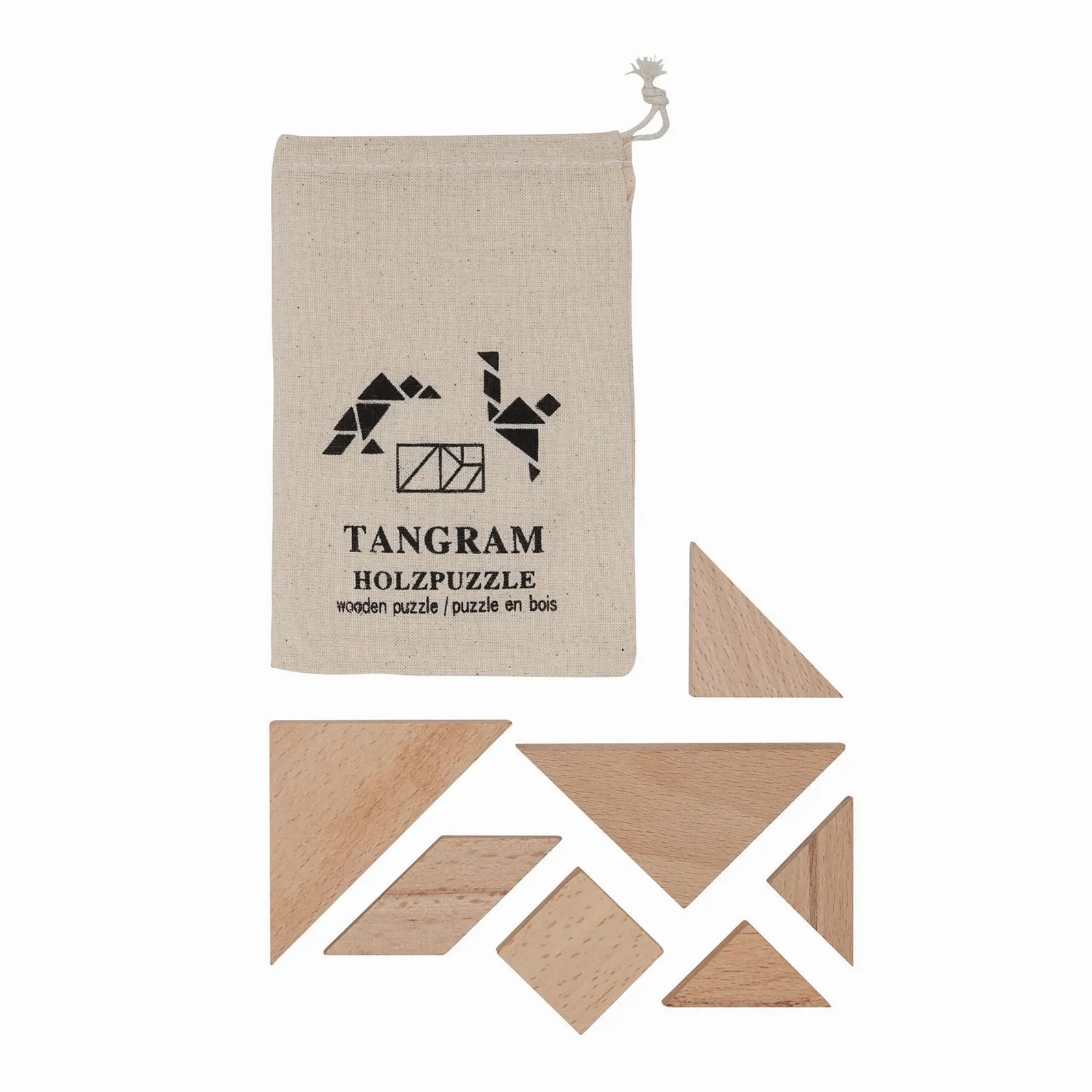 TANGRAM-Puzzle holz, holz – Bild 2