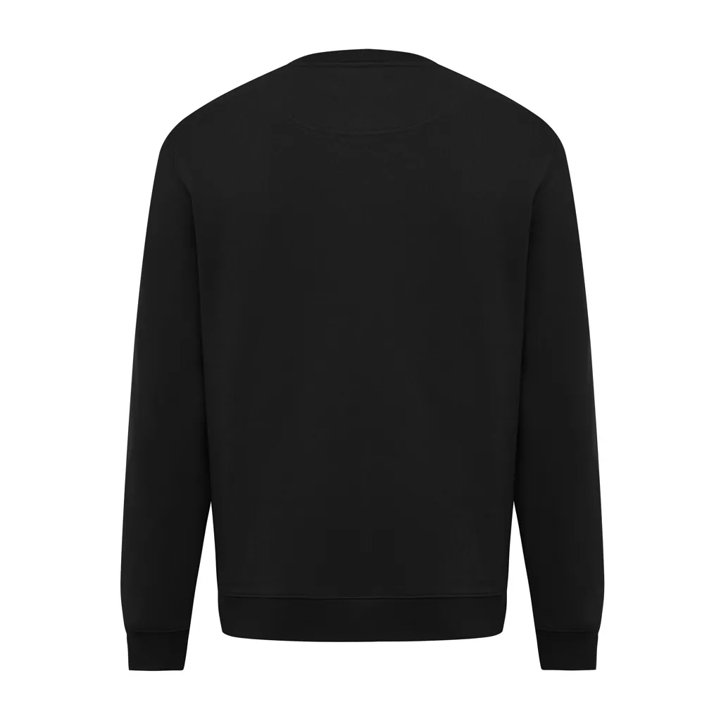 IQONIQ Torla Rundhals-Pullover aus recycelter Baumwolle, schwarz – Bild 2