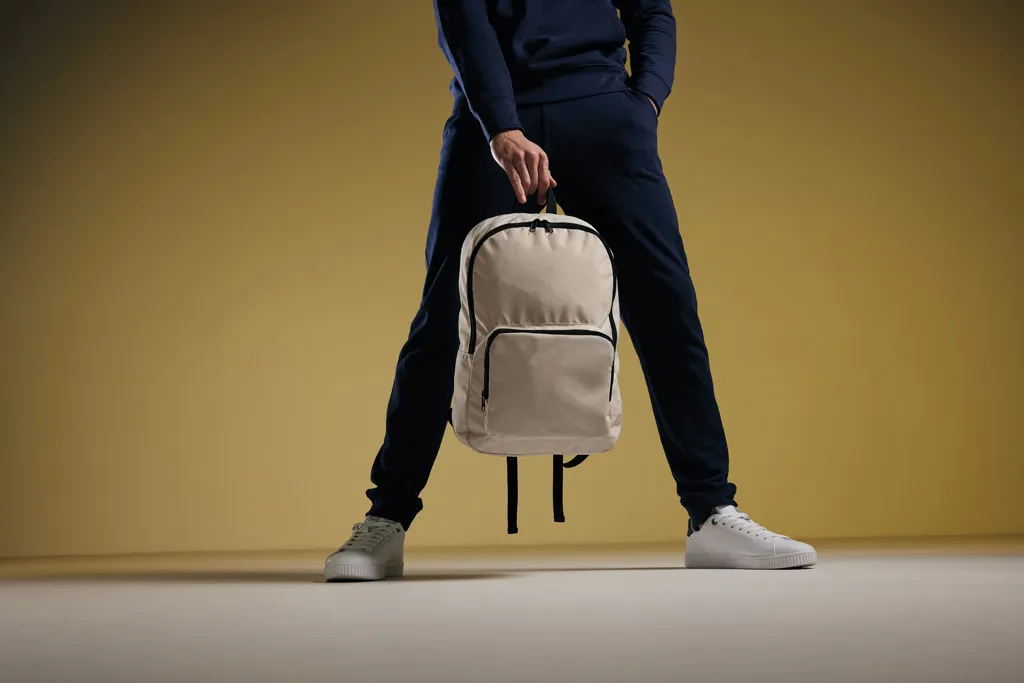 Dillon AWARE™ RPET faltbarer klassischer Rucksack, off white – Bild 11