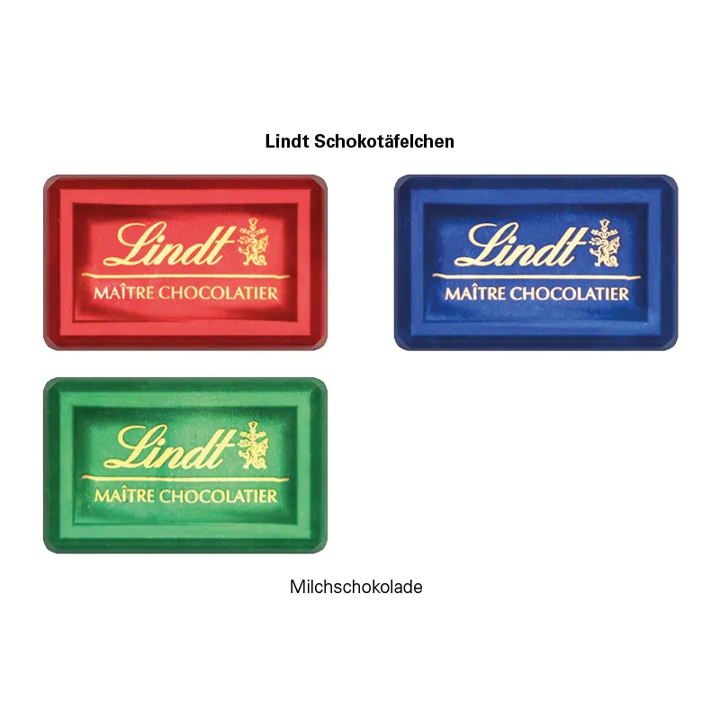 Täfelchen Adventskalender ECO, Papierblister, Lindt Schokotäfelchen – Bild 2
