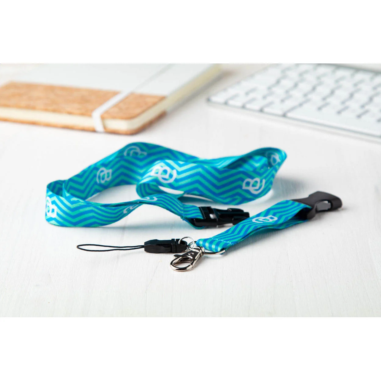 Lanyard Subyard D mit Sublimationsdruck, weiß – Bild 8