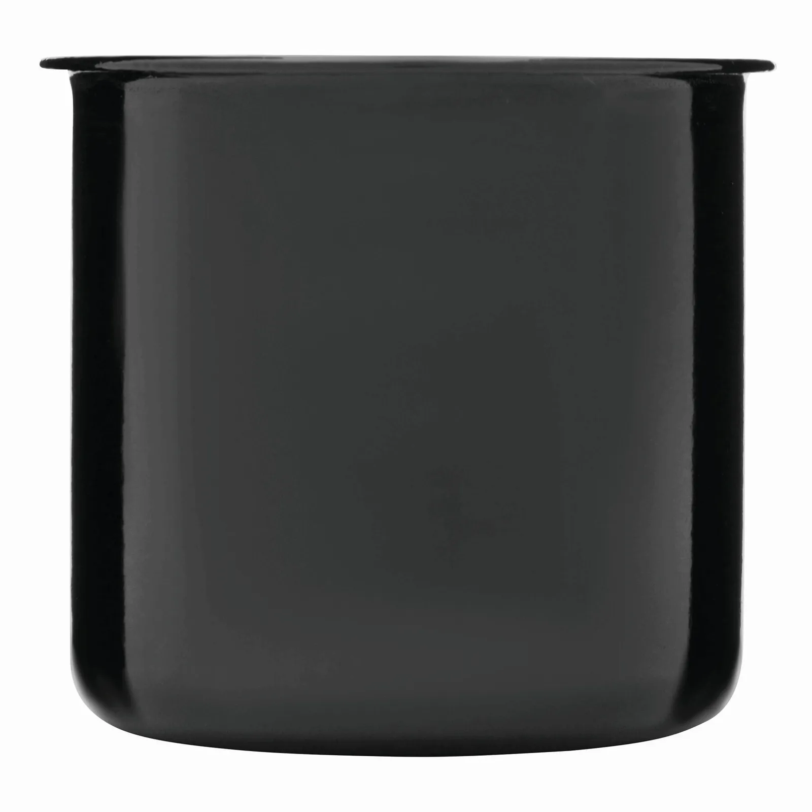 RETRO CUP - Emaille Becher, schwarz, weiß – Bild 3