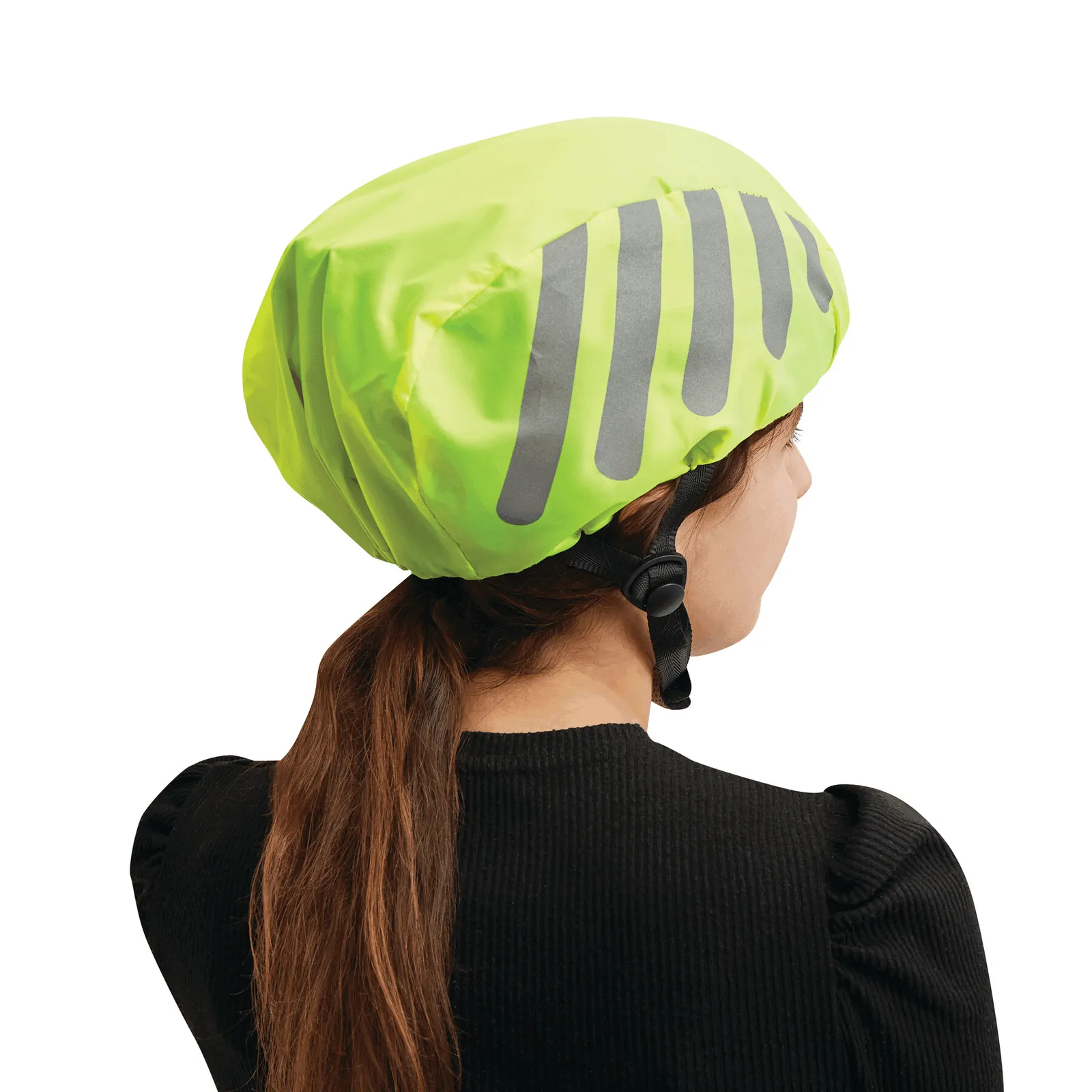 BIKE PROTECT - Fahrradhelm Regenschutz gelb, gelb – Bild 5