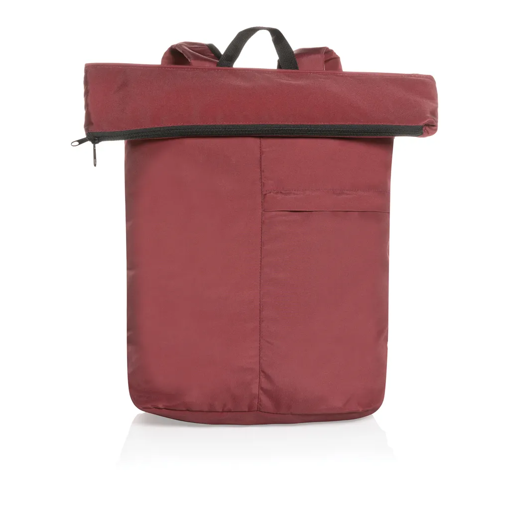 Dillon AWARE™ RPET faltbarer Lightweight-Rucksack, rot – Bild 2