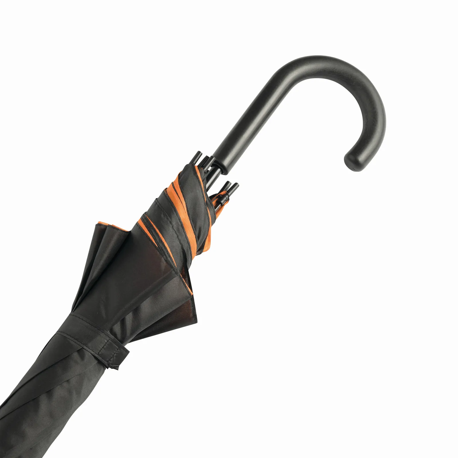 DOUBLY Umbrella, Automatik-Stockschirm, orange, schwarz – Bild 6