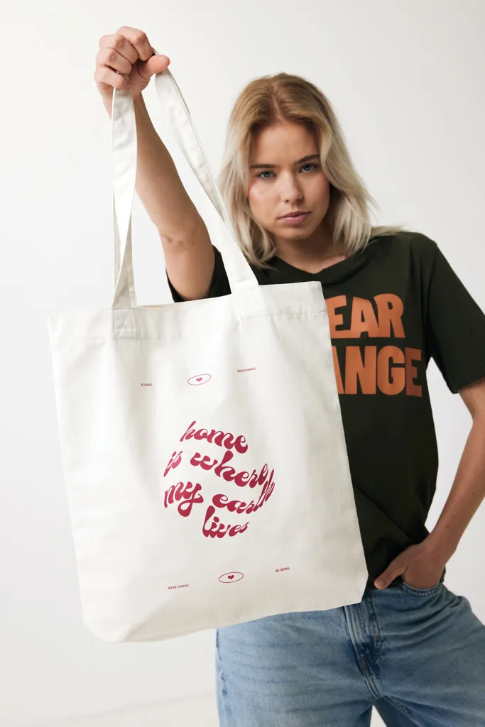 Impact Aware™ 285g/m² ungefärbte rCanvas-Tragetasche, off white – Bild 4