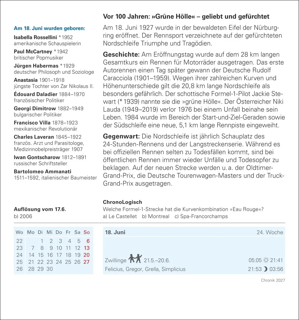 Chronik Tagesabreißkalender 2027 – Bild 11