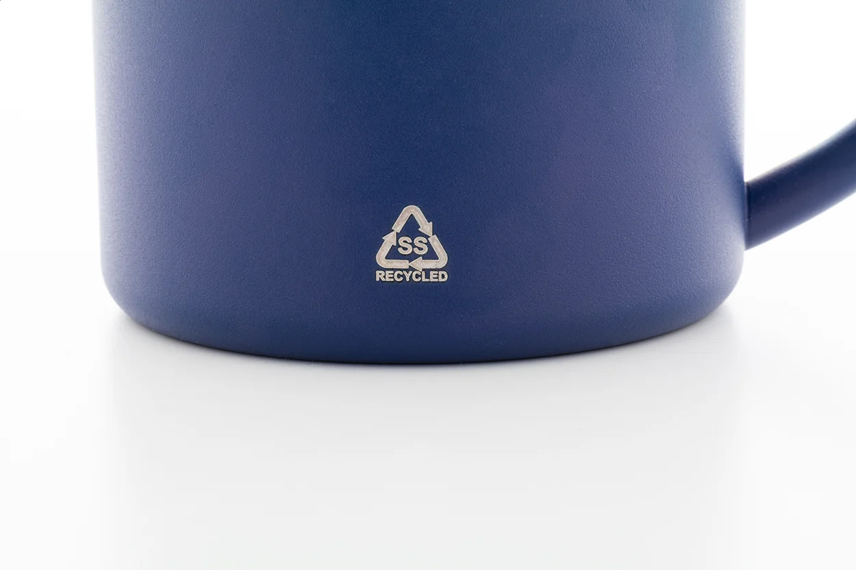 Tasse Hossa aus recyceltem Edelstahl, blau – Bild 3