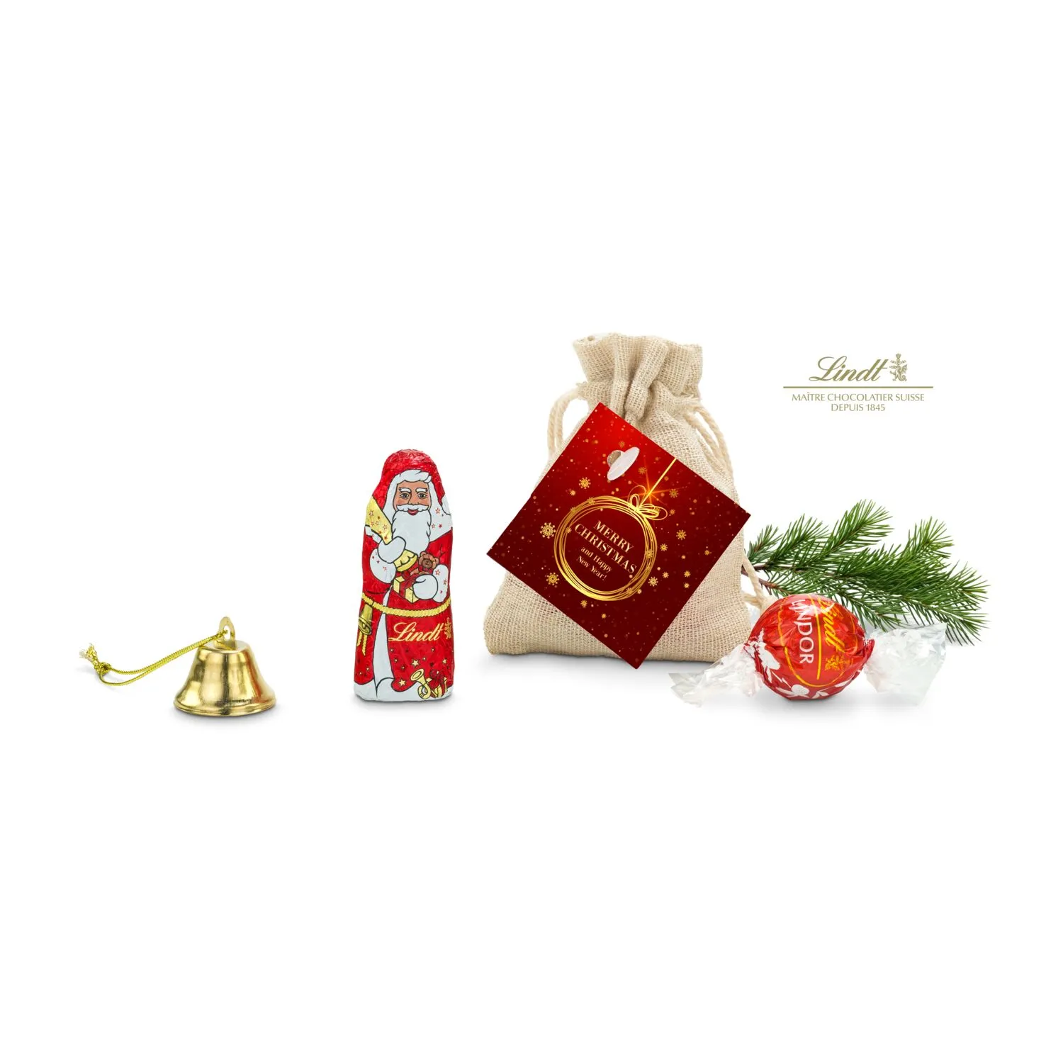 Geschenkset / Präsenteset: Little Santa, rot – Bild 2