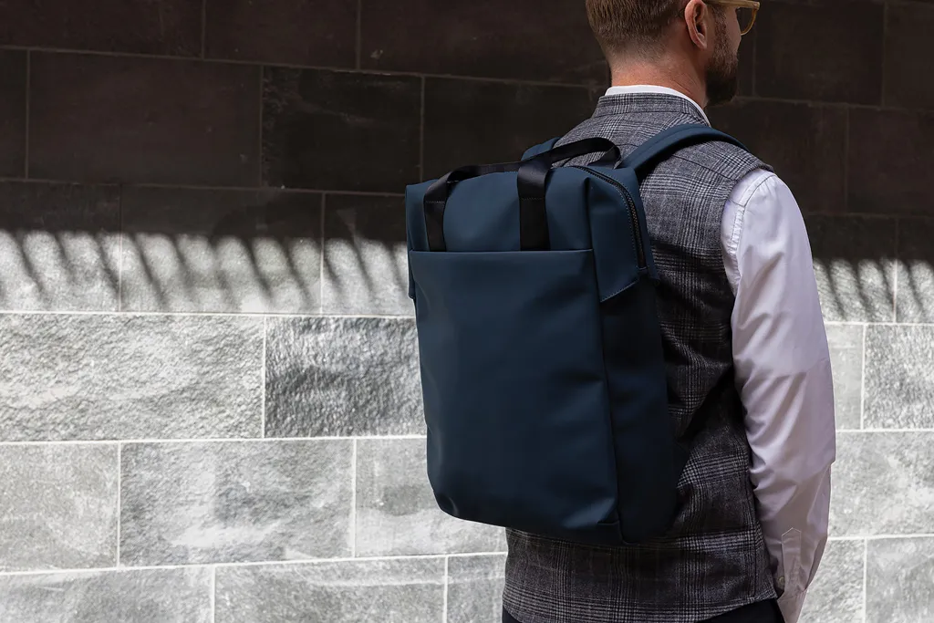 VINGA Baltimore RCS Tote Rucksack, navy blau – Bild 8
