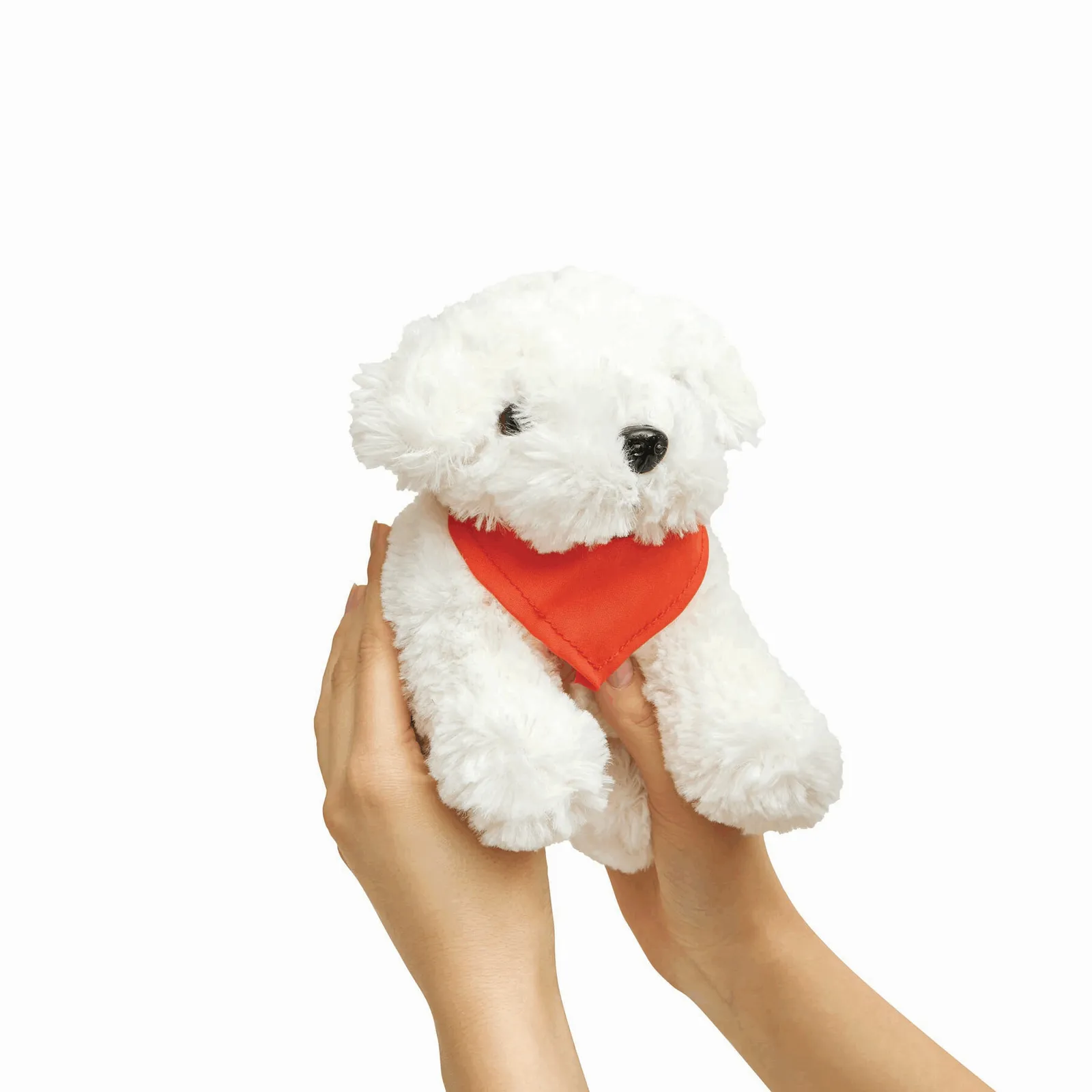 BENNI - Plüsch-Hund rot, weiß, rot, weiß – Bild 5