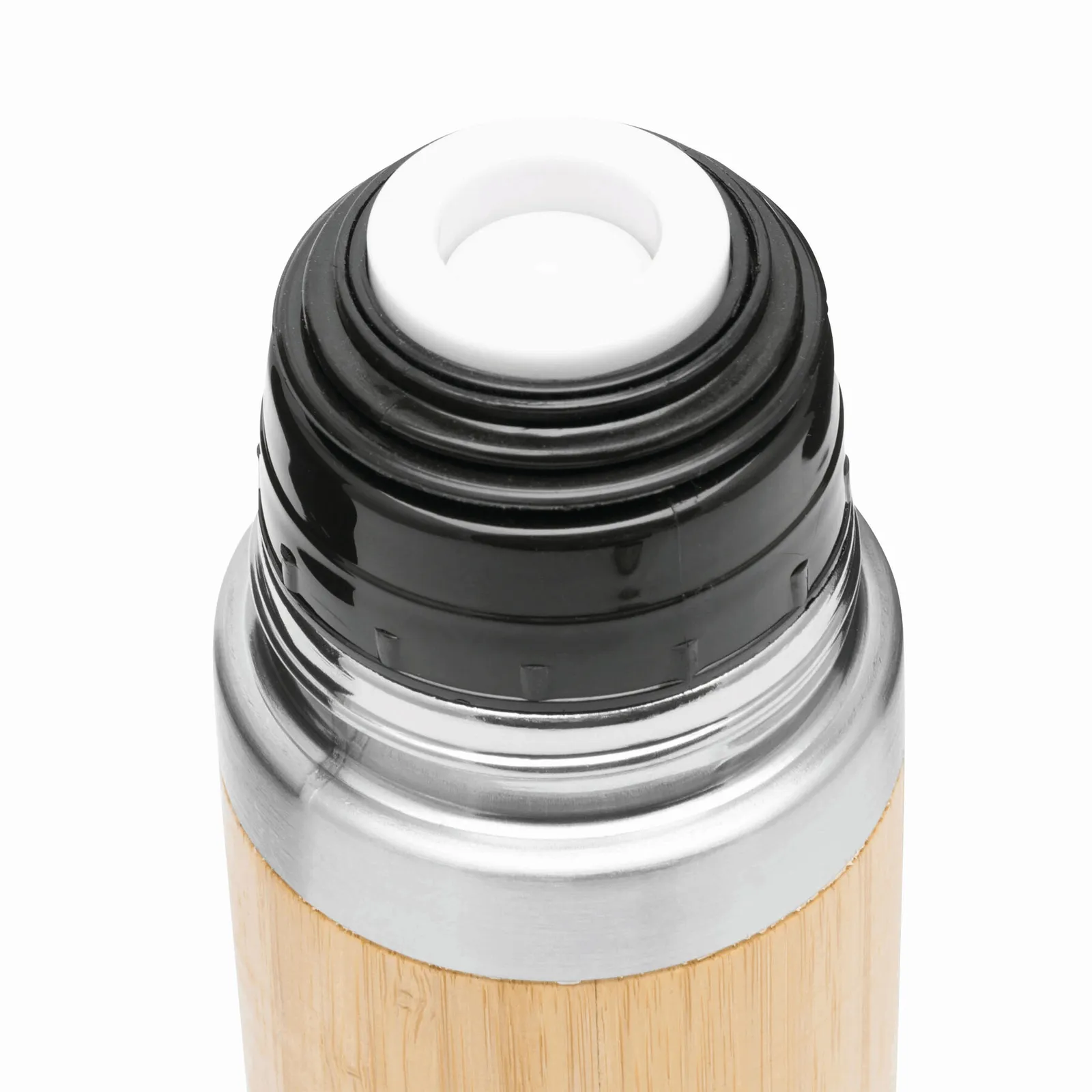 BAMBOO SPACE - Vakuum-Isolierkanne braun, silber, braun, silber – Bild 4