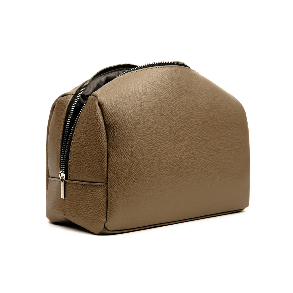 VINGA Bermond Kulturtasche aus RCS recyceltem PU, braun – Bild 2