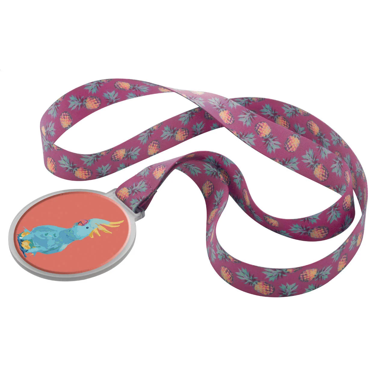 Medaille Subdal RPET, weiß – Bild 4