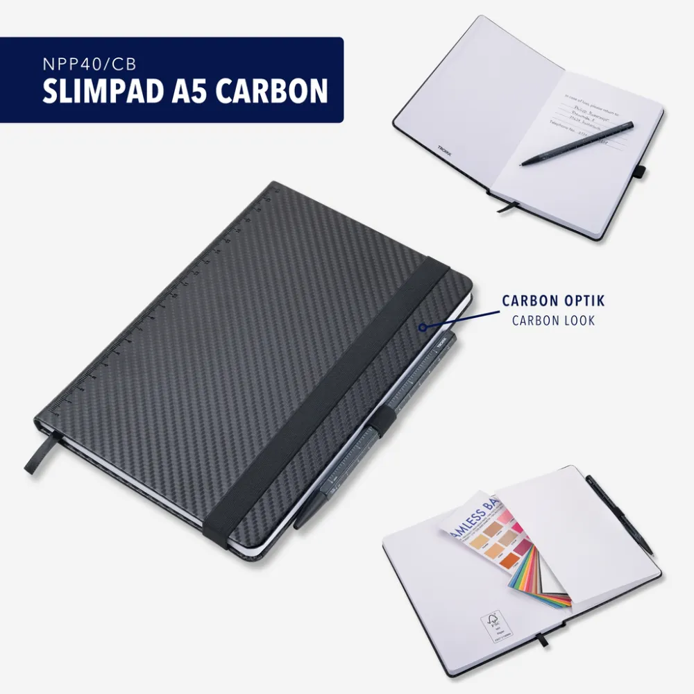Notizblock SLIMPAD A5 CARBON carbon optik, carbon optik – Bild 7