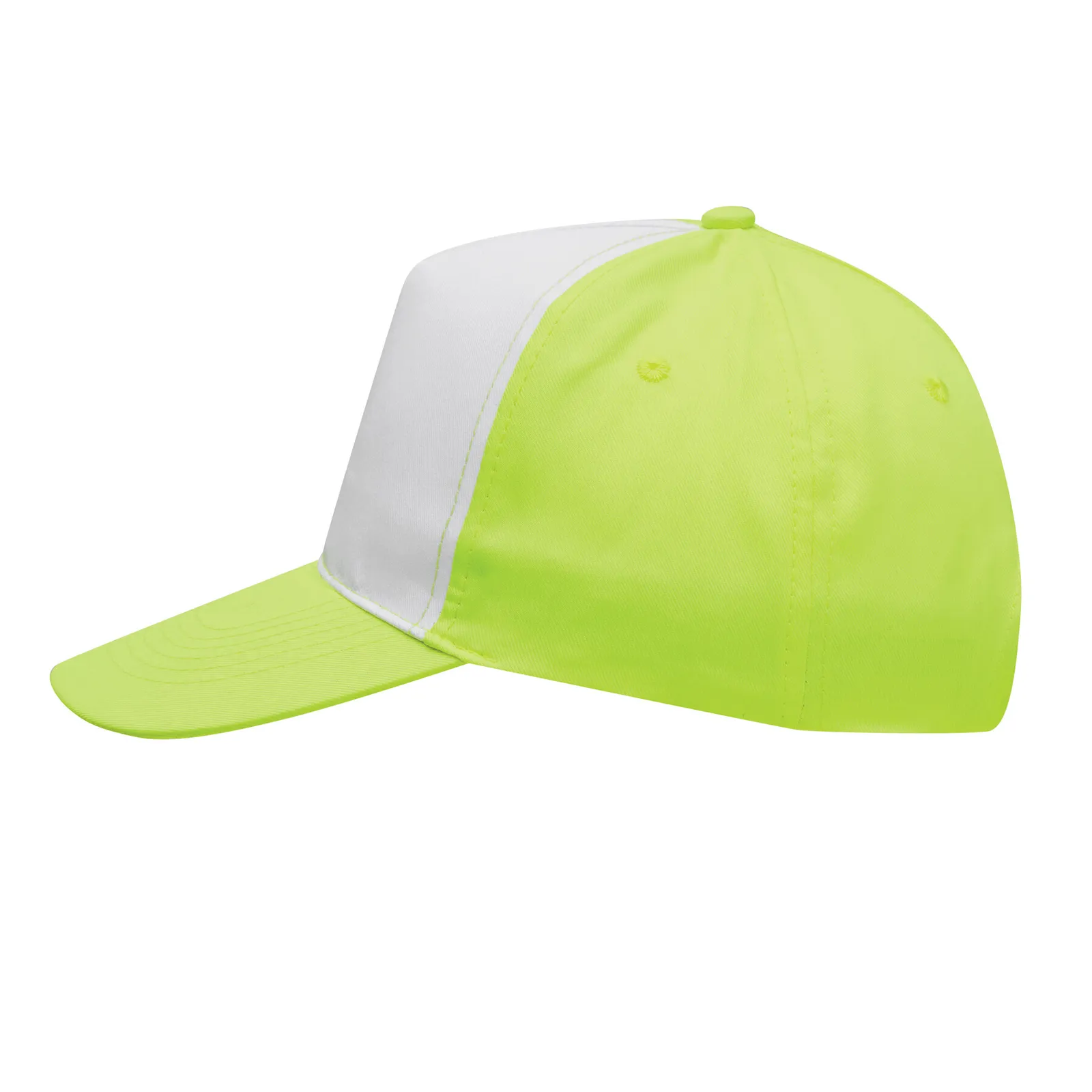 SHINY - 5-Panel-Baseball-Cap, gelb, weiß – Bild 5