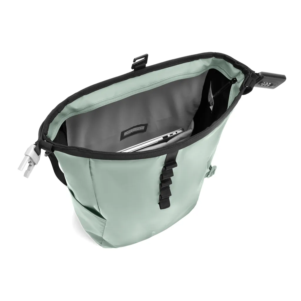 Urban wasserabweisender Anti-Diebstahl Rucksack, Iceberg green – Bild 10