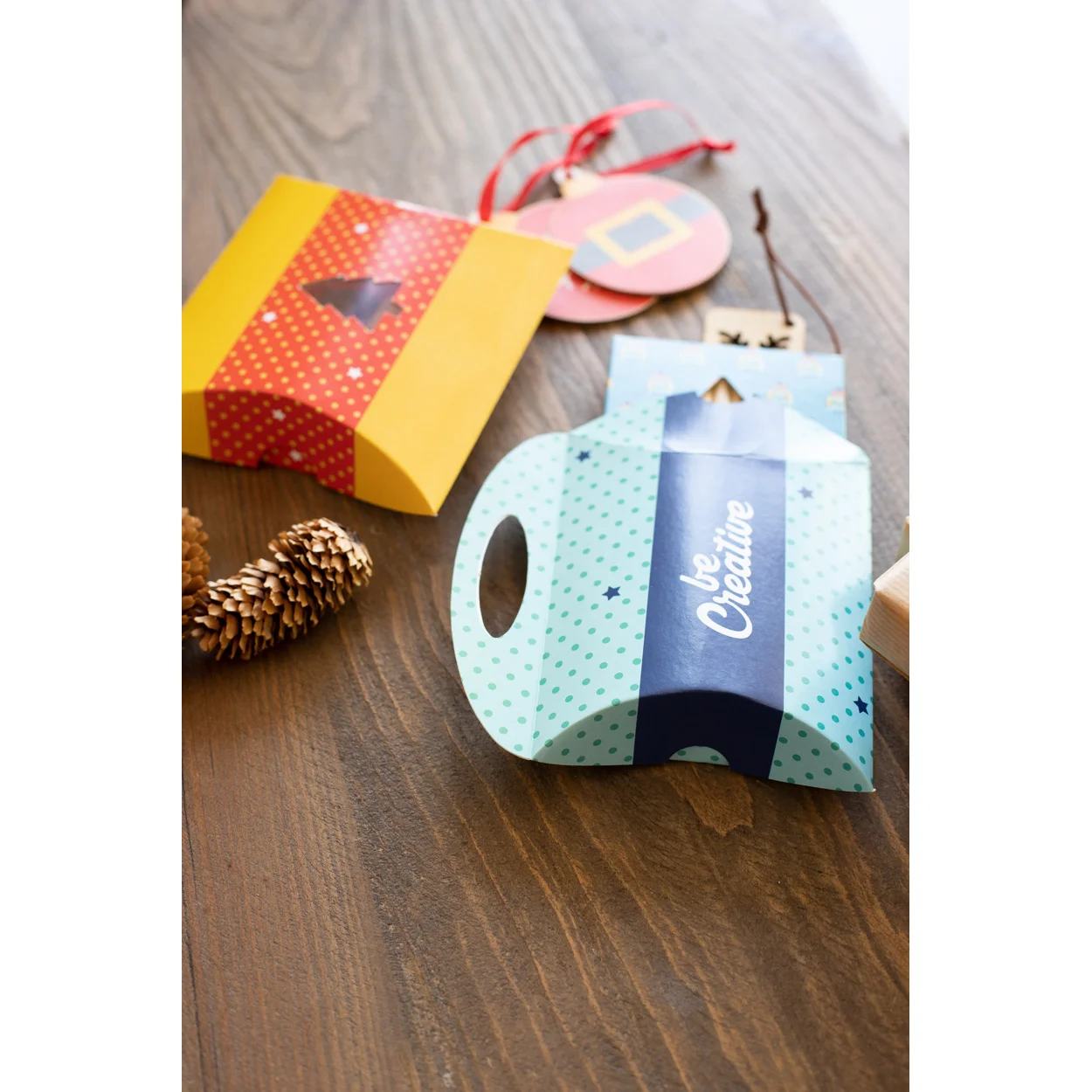 Kissenbox CreaBox Pillow Xmas S, weiß – Bild 6