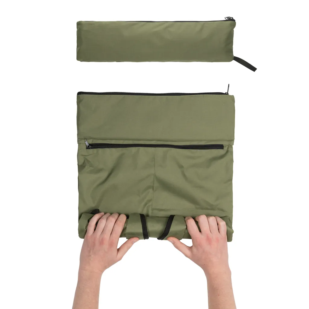 Dillon AWARE™ RPET faltbarer Lightweight-Rucksack, grün – Bild 3