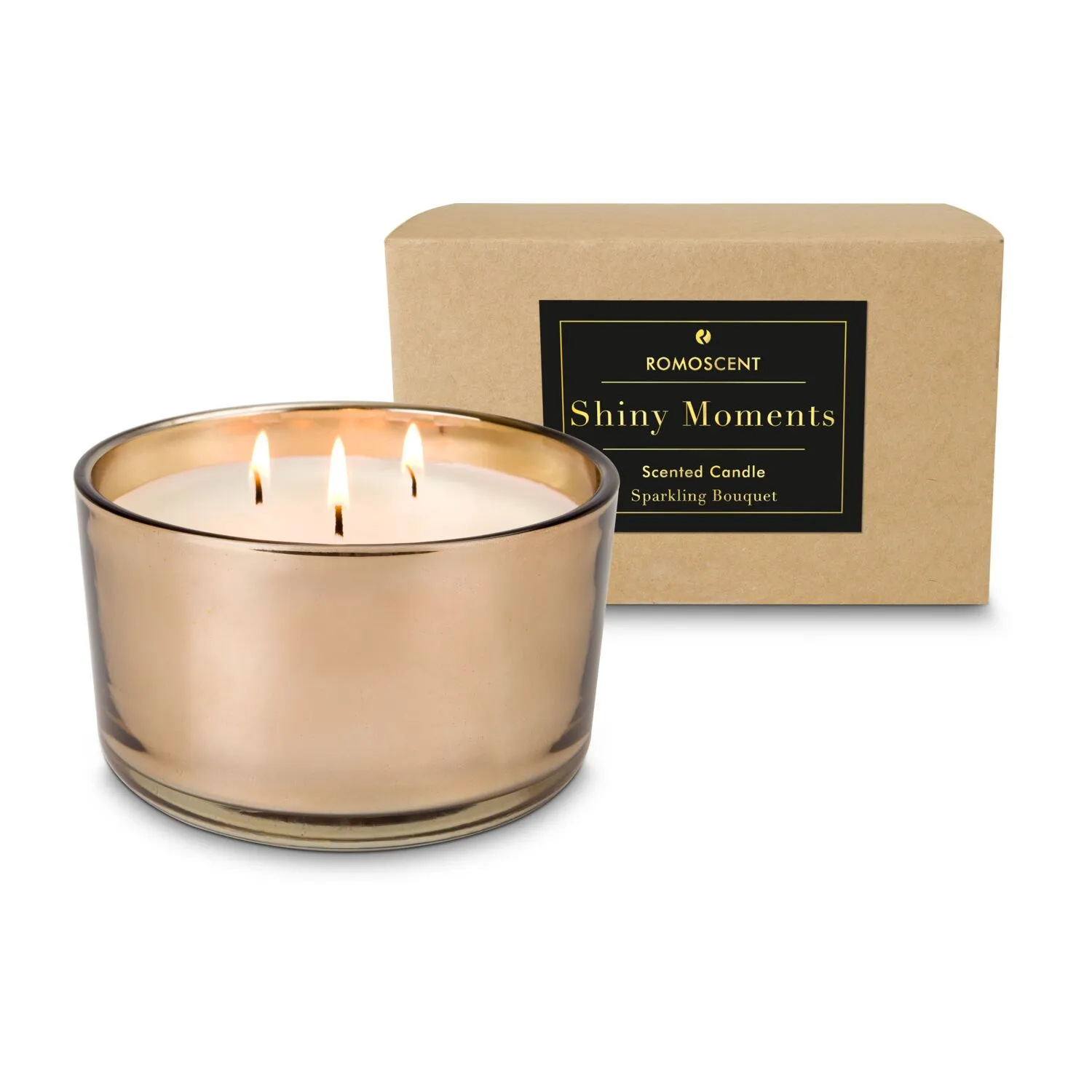 ROMOSCENT® Aromakerze Shiny Moments, kupfer – Bild 2