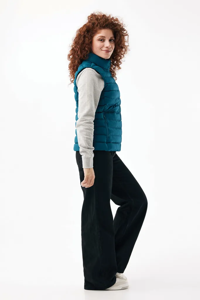 IQONIQ Meru Damen Bodywarmer aus recyceltem Polyester, dark teal – Bild 4