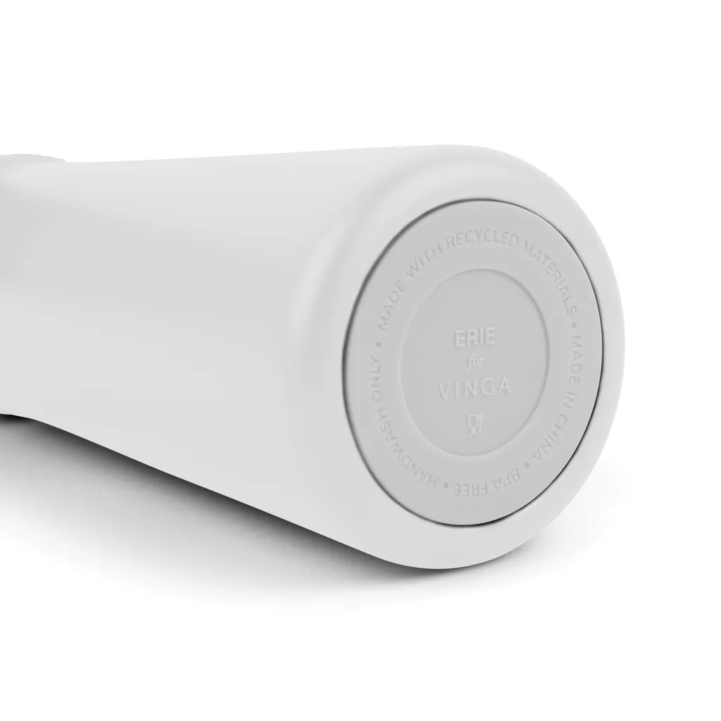 VINGA Erie 450ml Vakuumflasche aus RCS recyceltem Stahl, weiß – Bild 2