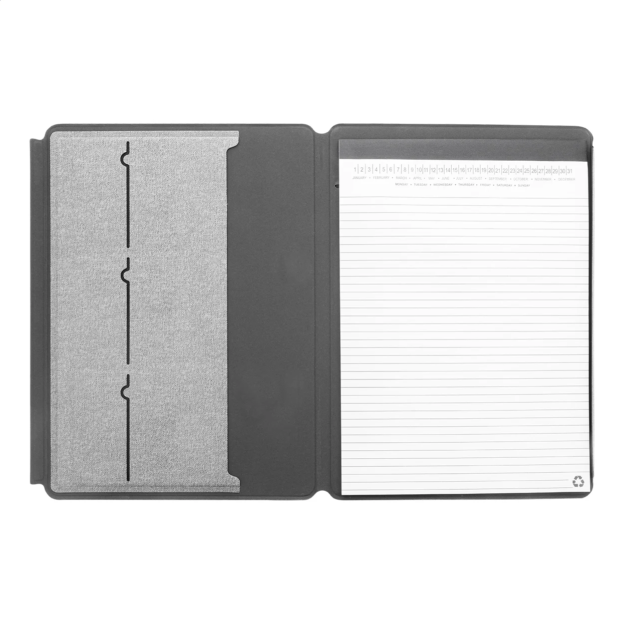 Dokumentenmappe Mappu A4 aus RPU, grau – Bild 2