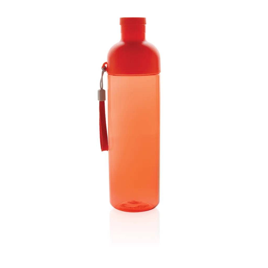 Impact auslaufsichere Wasserflasche aus RCS recyc. PET 600ml, rot – Bild 2