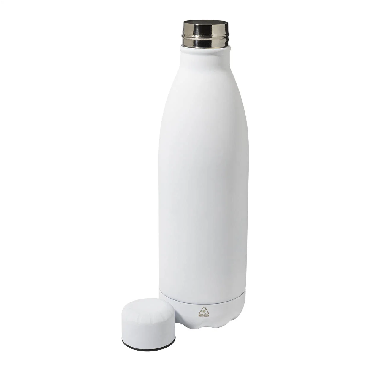 Flasche Refill Soft aus recyceltem Edelstahl, weiß – Bild 2