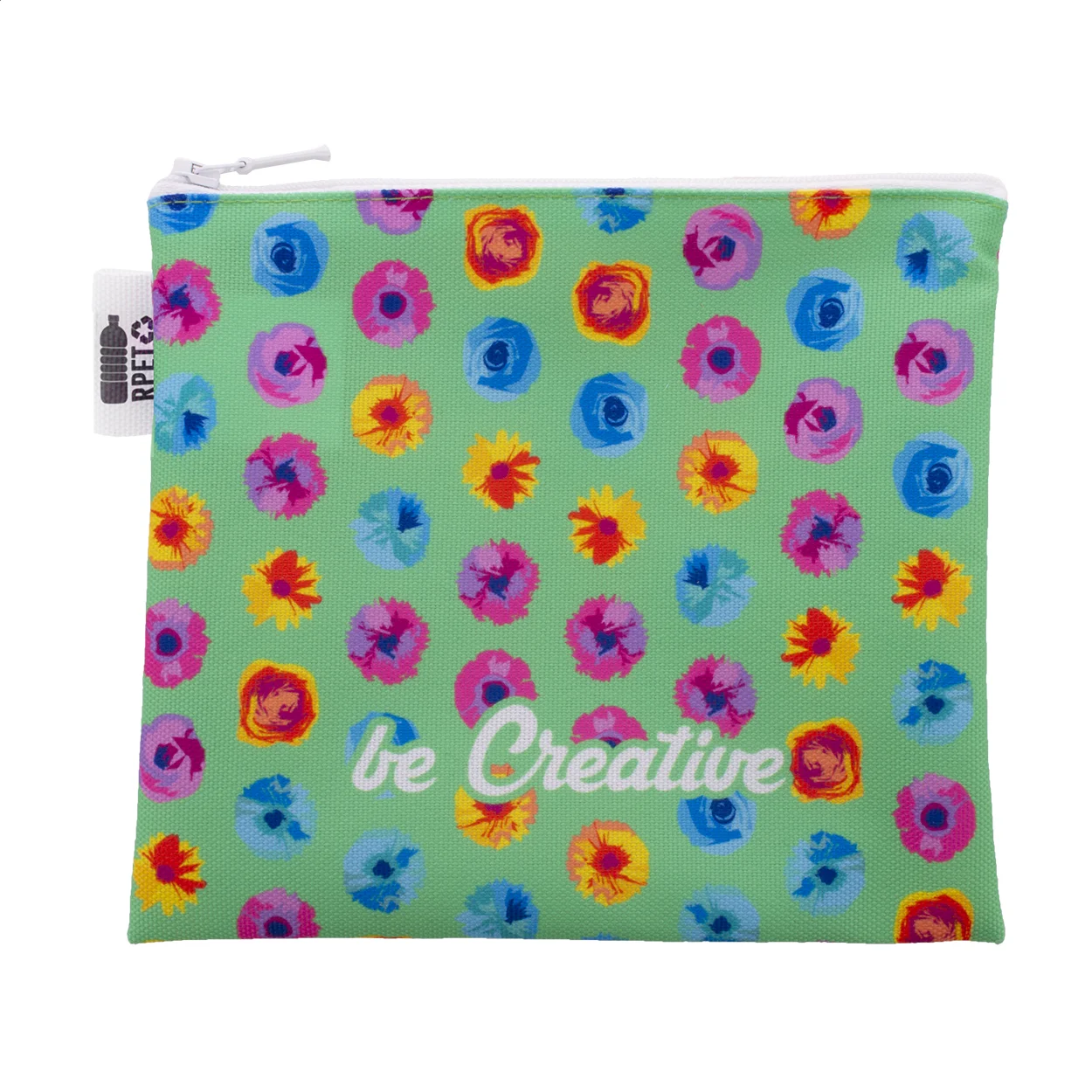 Individuelle Kosmetiktasche CreaBeauty M RPET, weiß – Bild 6