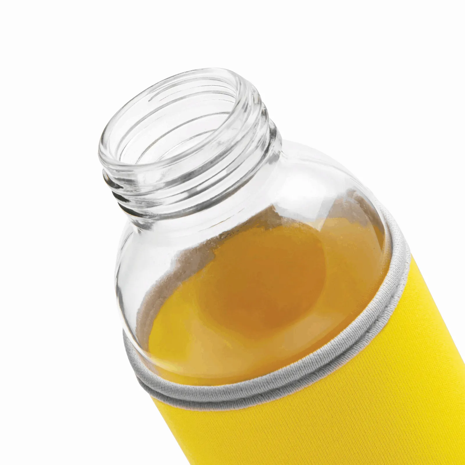 TAKE WELL - Glas-Flasche, gelb, transparent – Bild 4